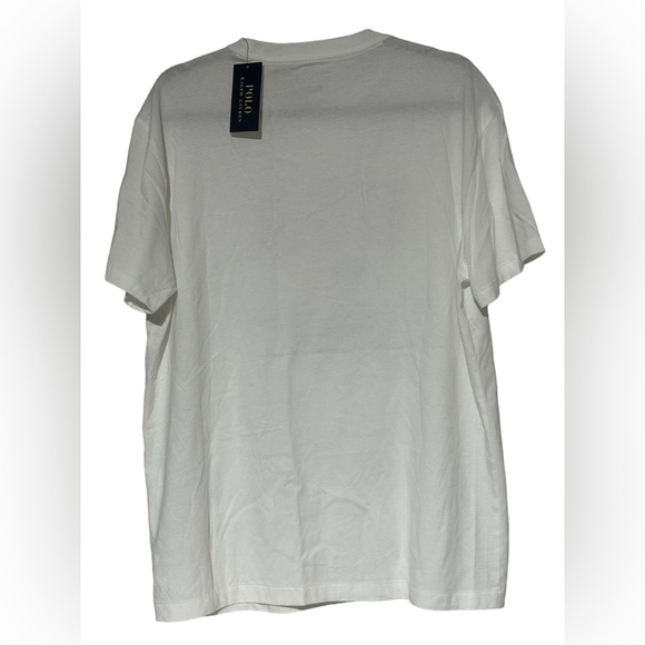 62. Polo by Ralph Lauren| White USA Flag Classic Crewneck  T-Shirt - Picture 2 of 6